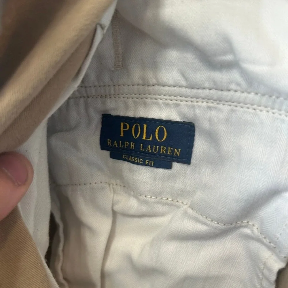 Polo Ralph Lauren Mens 42 Cargo Shorts Classic Fit Drill Khaki Tan Utility